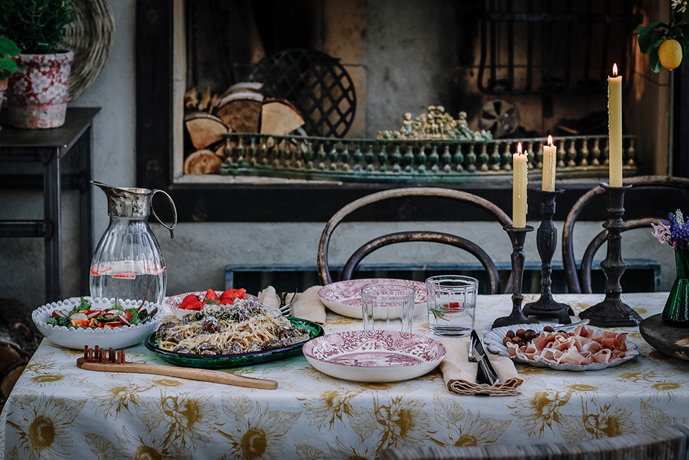 Recept, Dukning